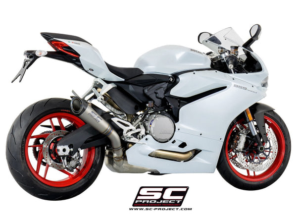 SC-Project RACE S1 titanium slip-on silencer with carbon end-cap for Ducati Panigale 959