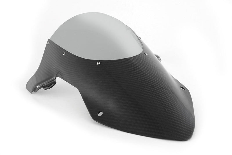 Fullsix carbon windscreen for BMW S1000RR K67 2019-2024, transparent 245 twill glossy finish