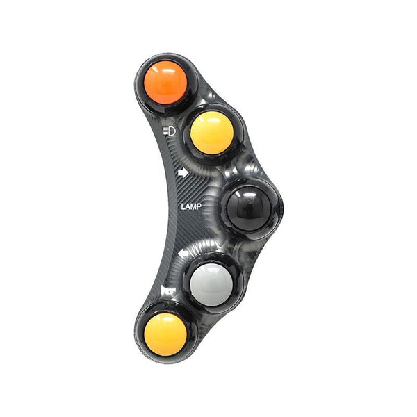 JetPrime left handlebar switch unit for Yamaha YZF-R7 2021-2026 in black finish