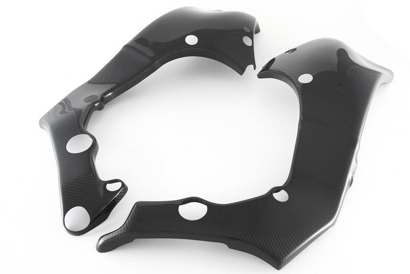 Fullsix 245 Twill carbon frame covers for Kawasaki ZX-10R 2011-2015, gloss finish