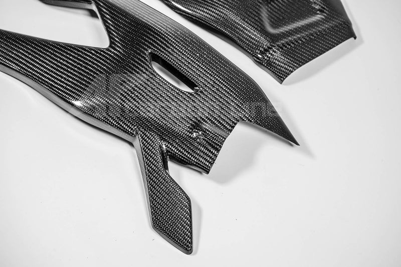 AP Carbon Line 200g twill carbon swingarm covers for Yamaha YZF-R1/M 2015-2026
