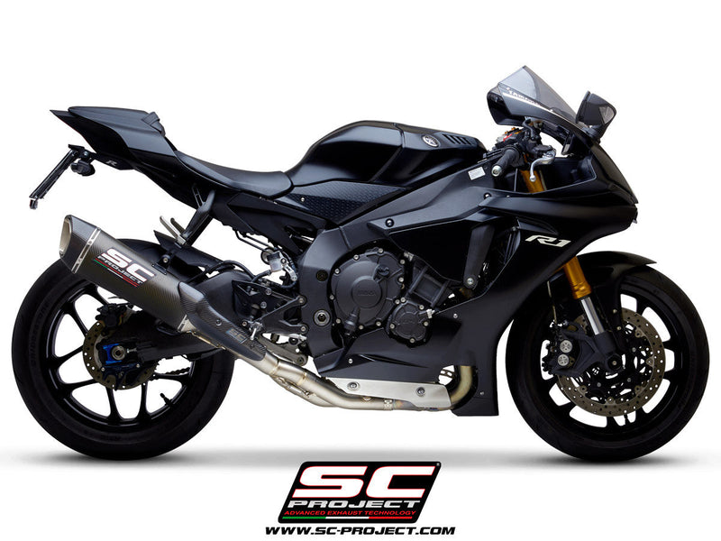 SC-Project SC1-R slip-on silencer with catalyst replacement pipe for Yamaha YZF-R1 RN32 2015-2016