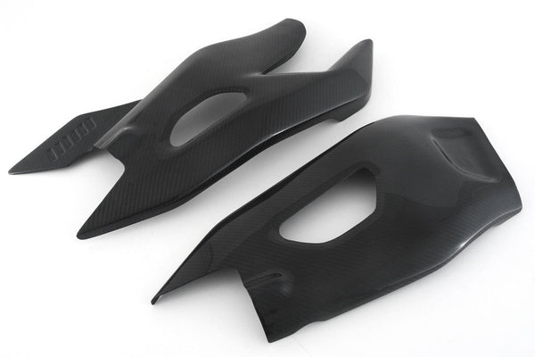 Fullsix carbon swingarm covers for Yamaha YZF-R1/M RN32 RN49 RN65 2015-2026 in 245 twill weave