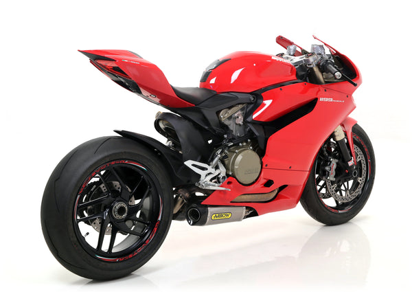 Arrow 71836PK titanium slip-on silencer with carbon end cap for Ducati Panigale 1199
