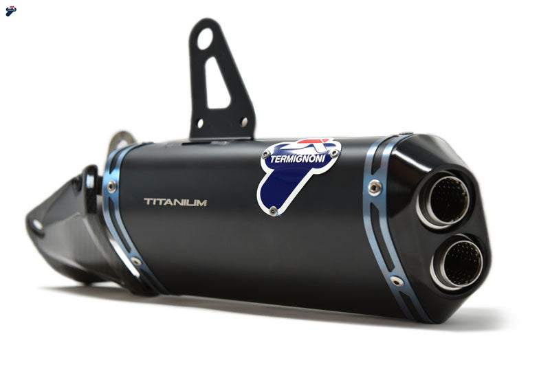 Termignoni Slip-On Kit Black Edition titanium silencers for Ducati Panigale V4/S/R 2018-2024