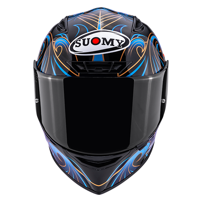 Suomy Track-1 full-face helmet in Waves Black graphic, part number K6T10026