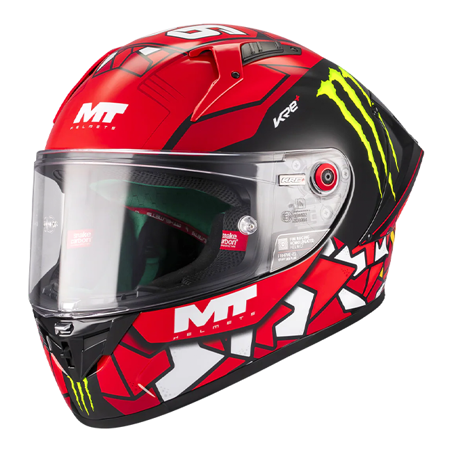 MT-Helmets KRE+ S Angel Piqueras Replica 2025 A5 Glow Comprehensive full-face helmet