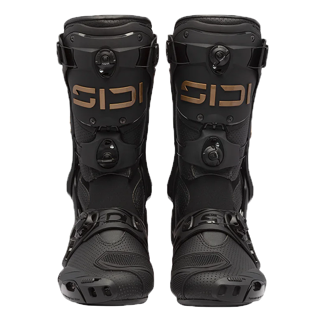 Sidi Rex Air motorcycle boots in black and bronze colourway, model 191