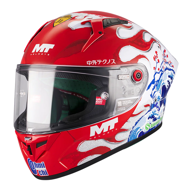 MT-Helmets KRE+ S full-face helmet Ryusei Yamanaka Replica 2025 A5 Gloss finish