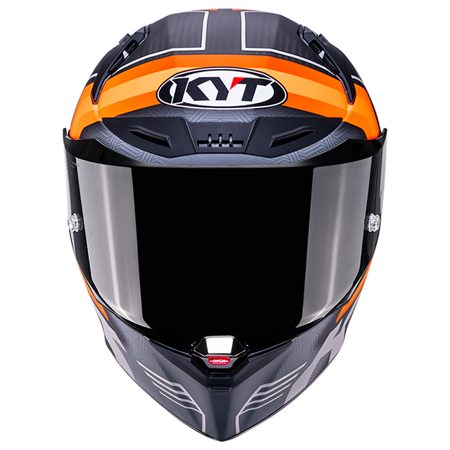 KYT R1R full-face helmet carbon accelerator matte orange Y6R10001