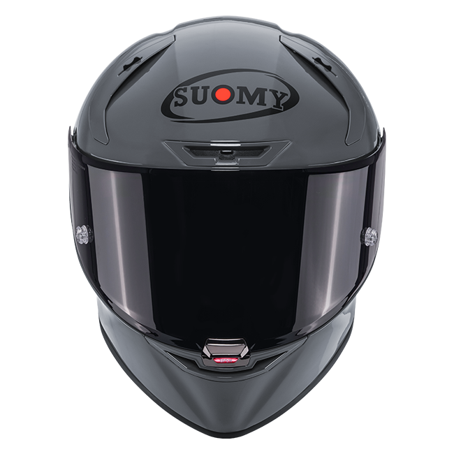 Suomy SR-GP Evo full-face racing helmet in plain grey