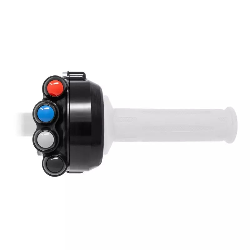JetPrime CNC aluminium throttle housing with handlebar switch for BMW S1000RR K67 2021-2026, JP ACC 038