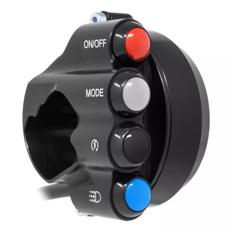 JetPrime race throttle housing with handlebar switch for BMW S1000RR K67, CNC-machined 7075 aluminium