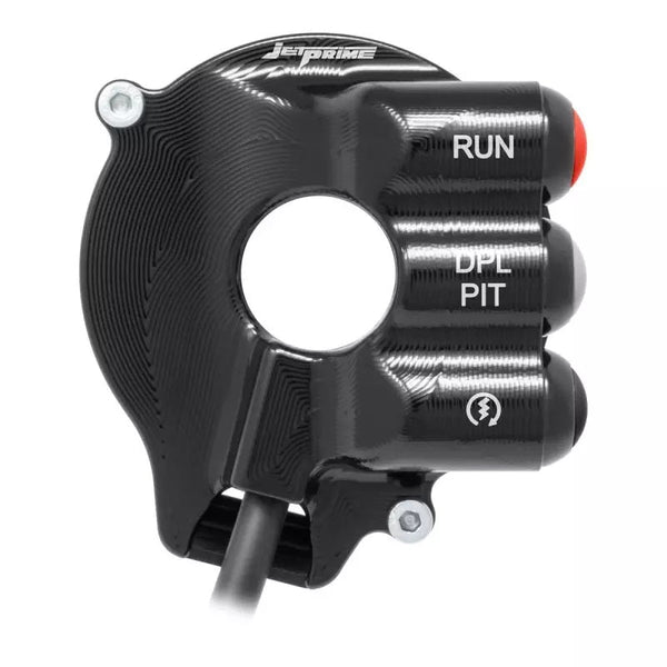 JetPrime JP ACC 056 CNC Ergal throttle housing with handlebar switch for Ducati Panigale V4 2025-2026