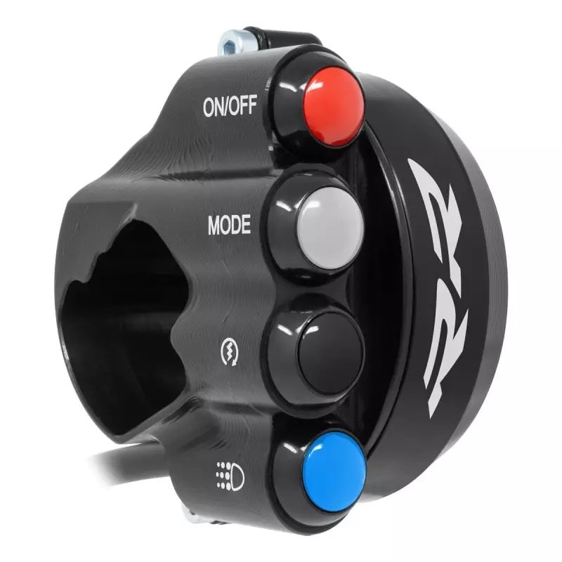 JetPrime race throttle housing with handlebar switch for BMW M1000RR K66 in CNC machined 7075 aluminium