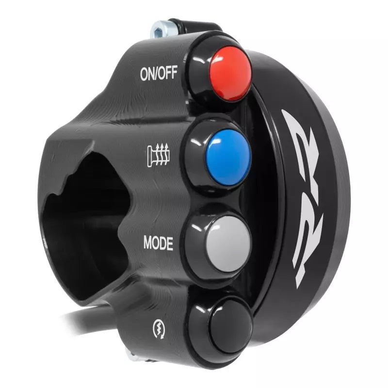 JetPrime CNC aluminium throttle housing with handlebar switch for BMW S1000RR K67 2021-2026, JP ACC 038