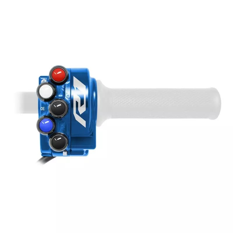 JetPrime CNC aluminium throttle housing with handlebar switch for Yamaha YZF-R1/M RN65