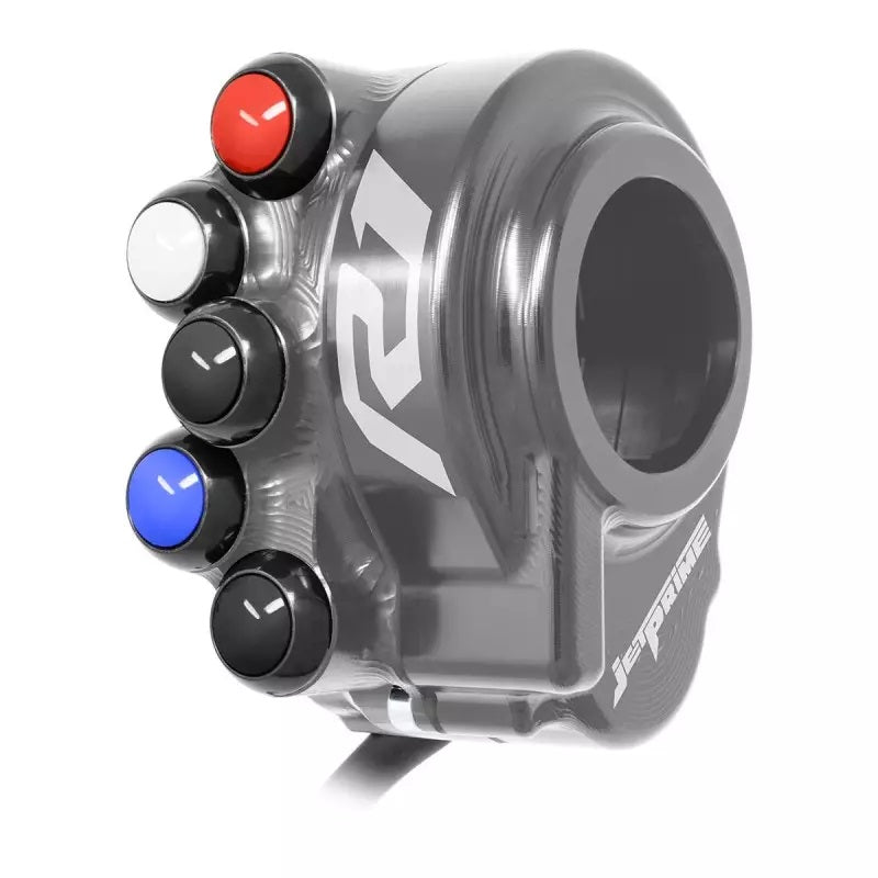 JetPrime CNC aluminium throttle housing with handlebar switch for Yamaha YZF-R1/M RN65