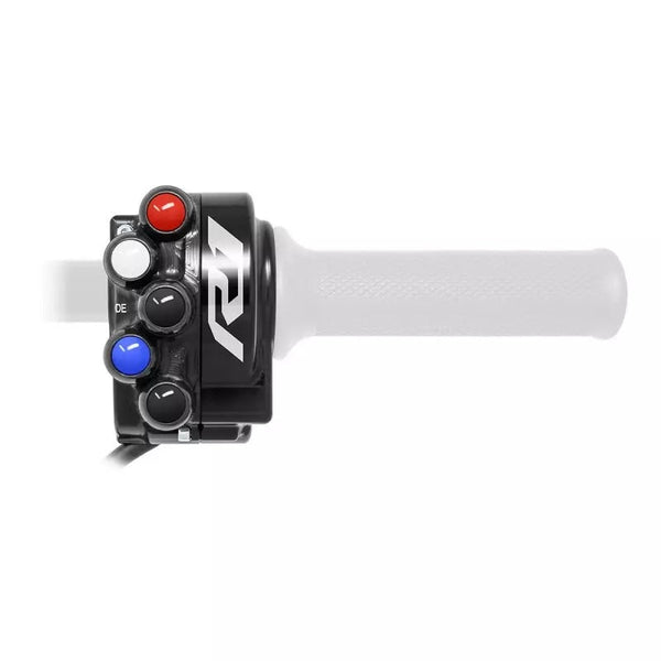 JetPrime CNC aluminium throttle housing with handlebar switch for Yamaha YZF-R1/M RN65