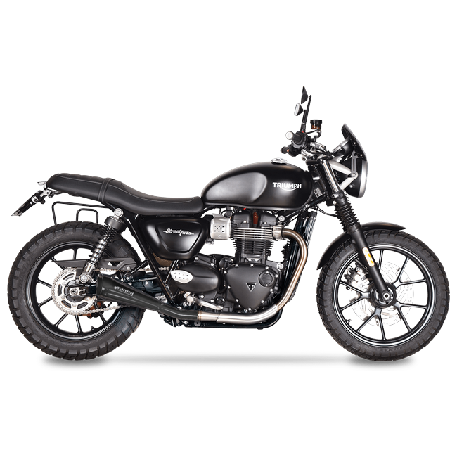 Spark Exhaust 60's slip-on Triumph STREET TWIN GTR0401BOM