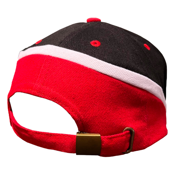 Accossato "Paddock Attitude" Cap, Black, White and Red, view 2