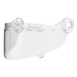 MT-Helmets Jarama SV Visor Clear, Black Chrome Vents