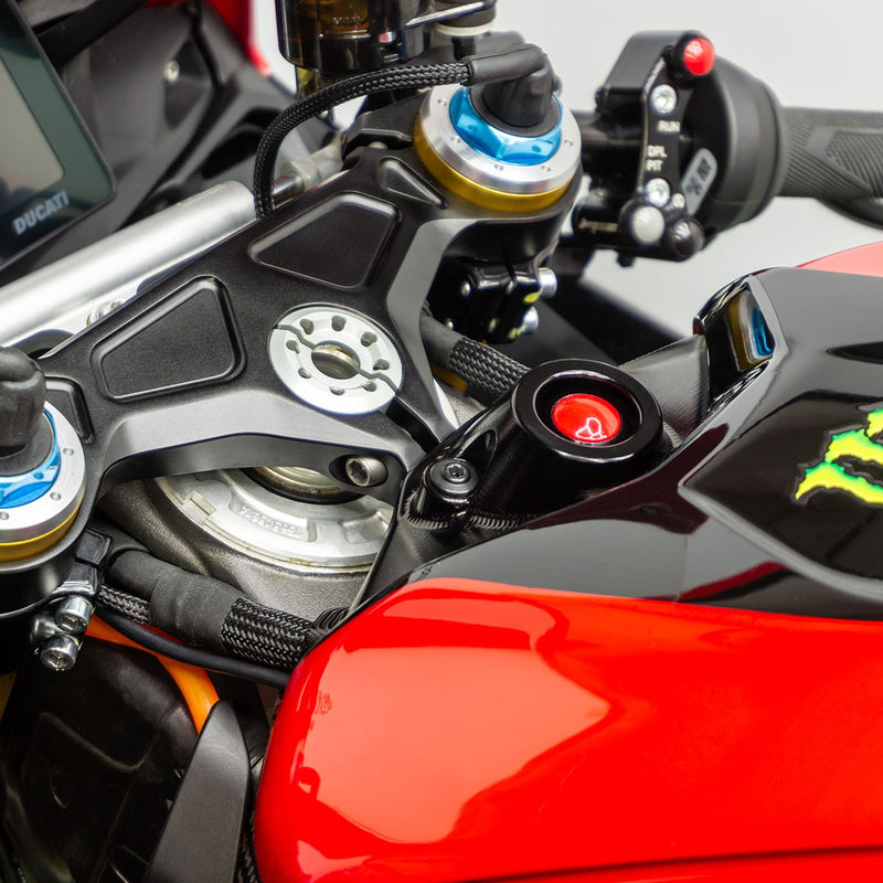 JetPrime JP KS DU001 Ducati — Kill Switch Button for Ducati Panigale V4 / Panigale V4 R / Panigale V4 S (integrated cover) (2025-2026) – JP KS DU001 — Ansicht 3