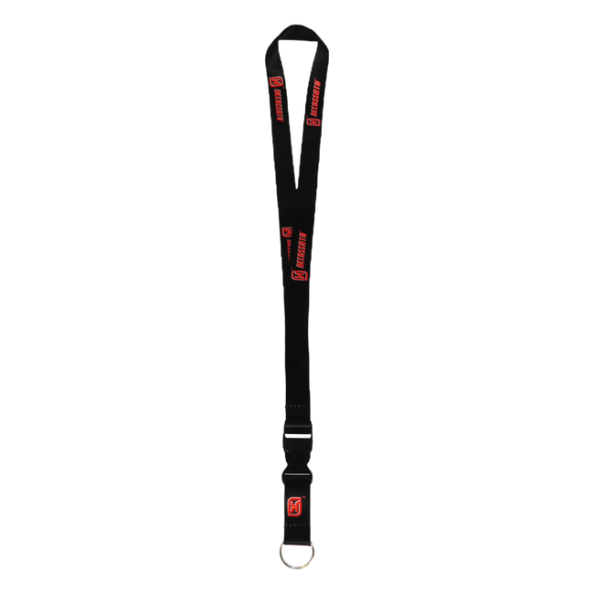 Accossato Neck Lanyard, Black, Polyester