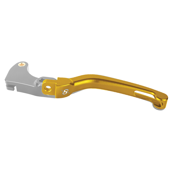Bonamici Racing LC010 folding clutch lever for Yamaha YZF-R1/M in anodised aluminium