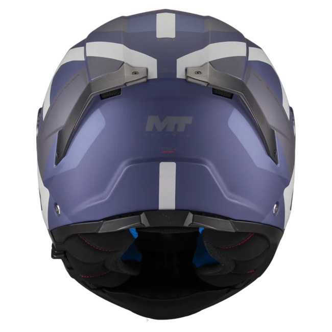 MT-Helmets Atom 2 SV Dexter C2 Flip-Up Helmet – Matt – rear view
