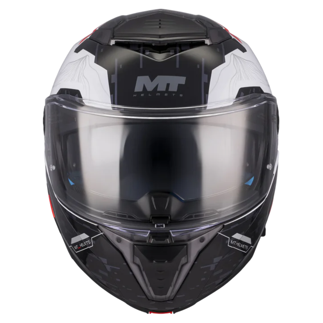 MT-Helmets Atom 2 SV Highlands A7 Flip-Up Helmet – Gloss – front view