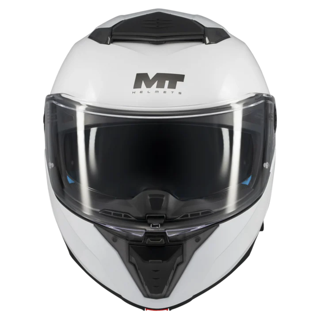 MT-Helmets Atom 2 SV Pure A0 Flip-Up Helmet – Gloss White – front view
