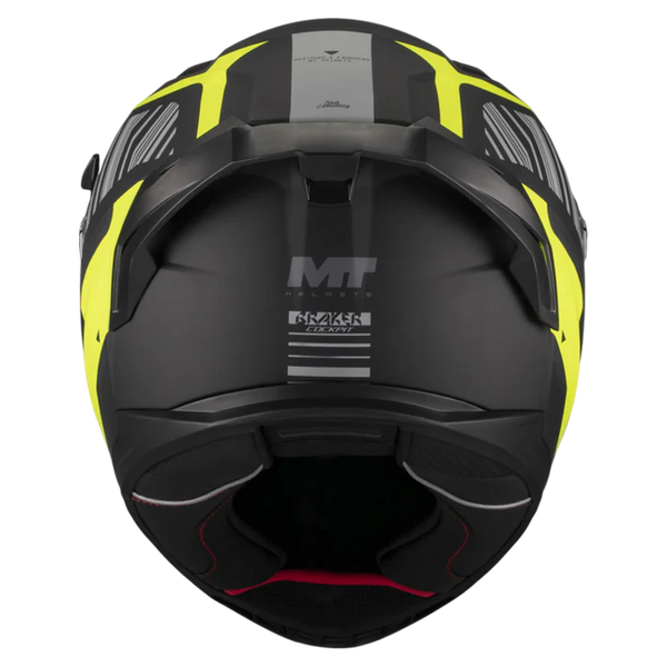 MT-Helmets Braker SV Cockpit B13 Full-Face Helmet – Matt – rear view