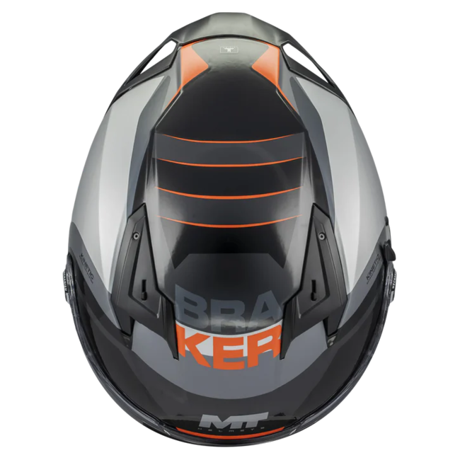MT-Helmets Braker SV Inception B4 Full-Face Helmet – Gloss – top view