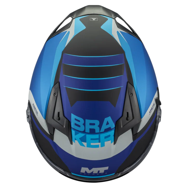 MT-Helmets Braker SV Inception B7 Full-Face Helmet – Matt – top view
