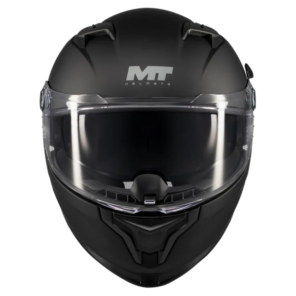MT-Helmets Braker SV Pure A1 Full-Face Helmet – Matt Black – front view