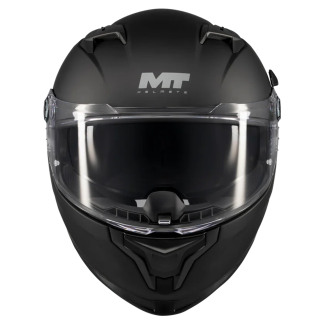 MT-Helmets Braker SV Pure A1 Full-Face Helmet – Matt Black – front view