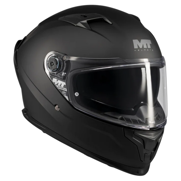 MT-Helmets Braker SV Pure A1 Full-Face Helmet – Matt Black – rear three-quarter view