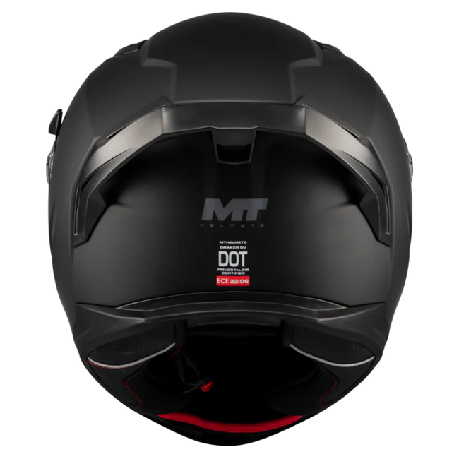 MT-Helmets Braker SV Pure A1 Full-Face Helmet – Matt Black – view 7