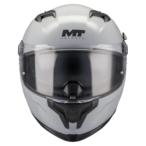 MT-Helmets Braker SV Pure A12 Full-Face Helmet – Gloss Grey – front view