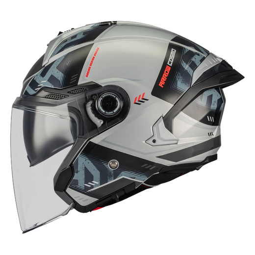 MT-Helmets Cosmo SV Arrow C2 Jet Helmet – Gloss Grey