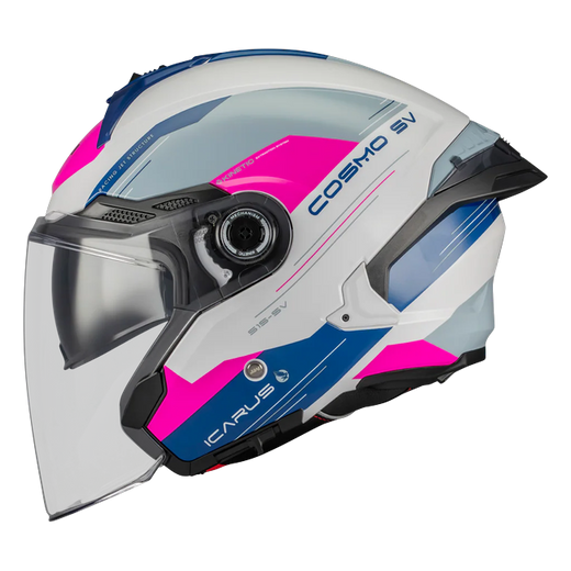 MT-Helmets Cosmo SV Icarus A8 Jet Helmet – Gloss Pink