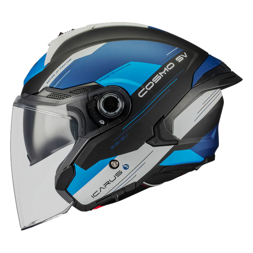 MT-Helmets Cosmo SV Icarus B7 Jet Helmet – Matt Dark Blue