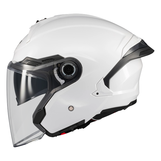 MT-Helmets Cosmo SV Pure A0 Jet Helmet – Gloss White – left side view