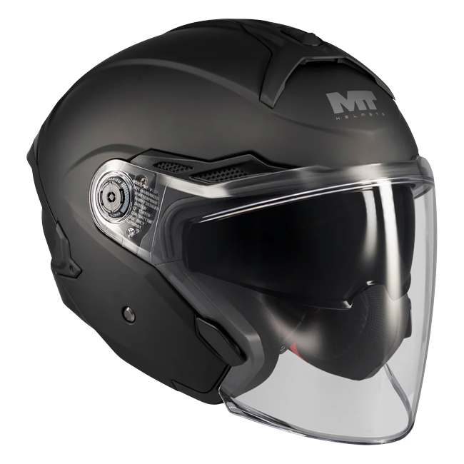 MT-Helmets Cosmo SV Pure A1 Jet Helmet – Matt Black