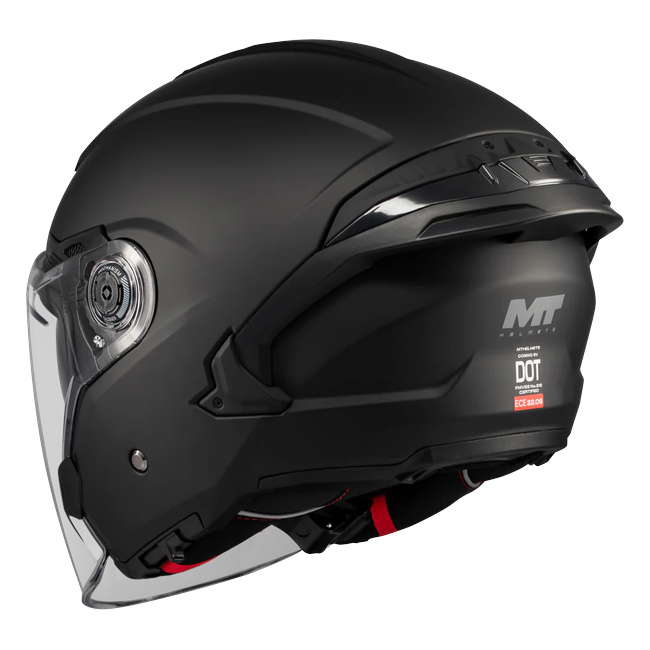 MT-Helmets Cosmo SV Pure A1 Jet Helmet – Matt Black