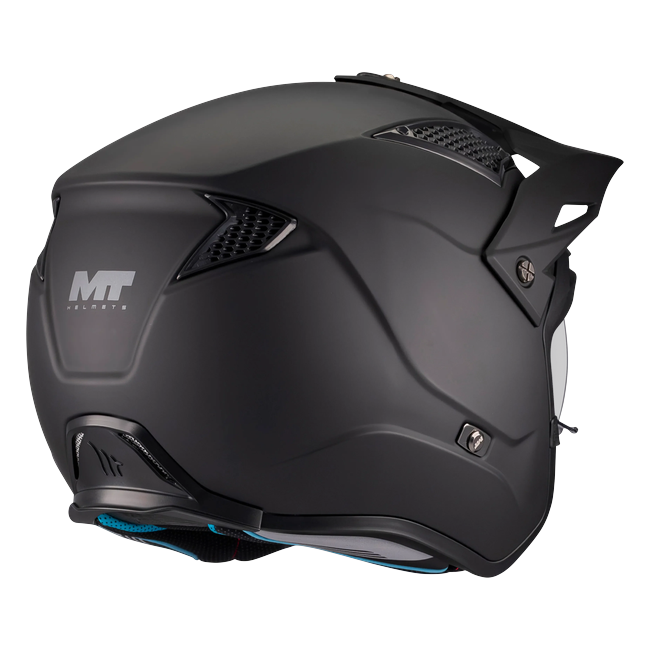 MT-Helmets District SV S Pure A1 Trail Helmet – Matt Black – front view