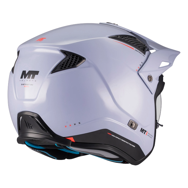 MT-Helmets District SV S Soul C17 Trail Helmet – Gloss Grey – rear three-quarter view