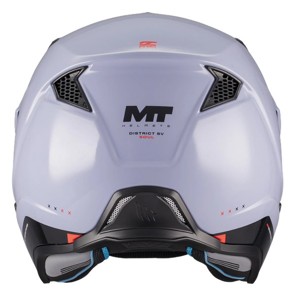MT-Helmets District SV S Soul C17 Trail Helmet – Gloss Grey – rear view