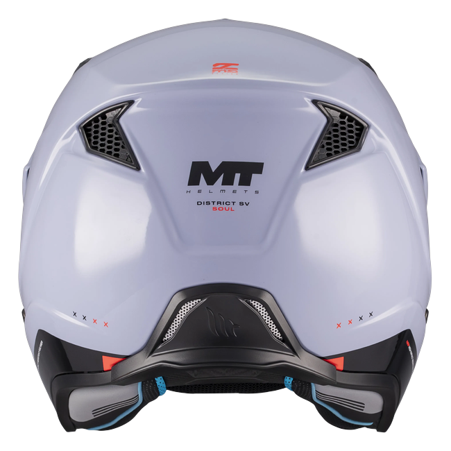 MT-Helmets District SV S Soul C17 Trail Helmet – Gloss Grey – rear view